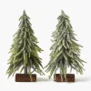 Large Frosted Fir Tree (Pair)