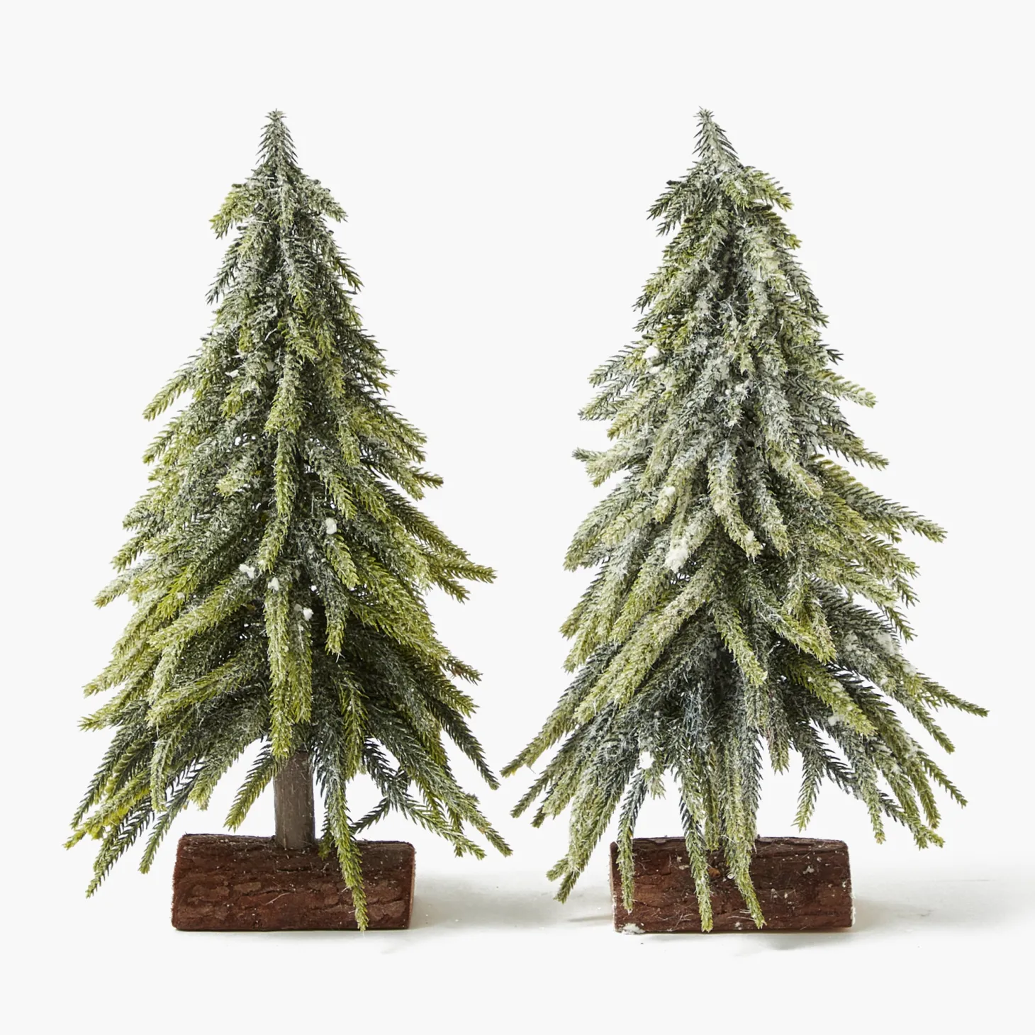 Large Frosted Fir Tree (Pair)