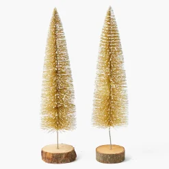 Large Gold Glitter Tree (Pair)
