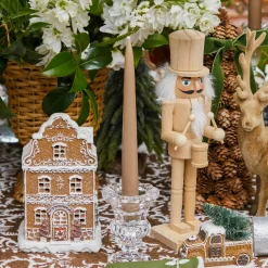 Large Natural Wooden Nutcracker (Pair)