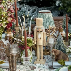 Large Natural Wooden Nutcracker (Pair)