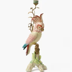 Large Pink Cockatoo Candle Holder