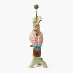 Large Pink Cockatoo Candle Holder
