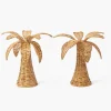 Large Rattan Palm Tree (Pair)
