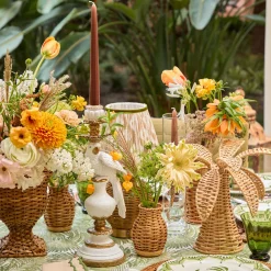 Large Rattan Palm Tree (Pair)