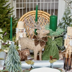 Large Rattan Reindeer (Pair) - 40cm