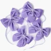 Lilac Velvet Napkin Bows (Set of 4)