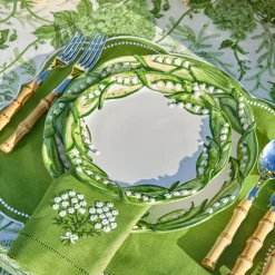Lily of the Valley Dinner & Starter Plates (Set of 4)