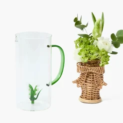 Lily of the Valley Glass Jug