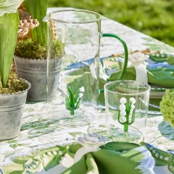 Lily of the Valley Glass Jug