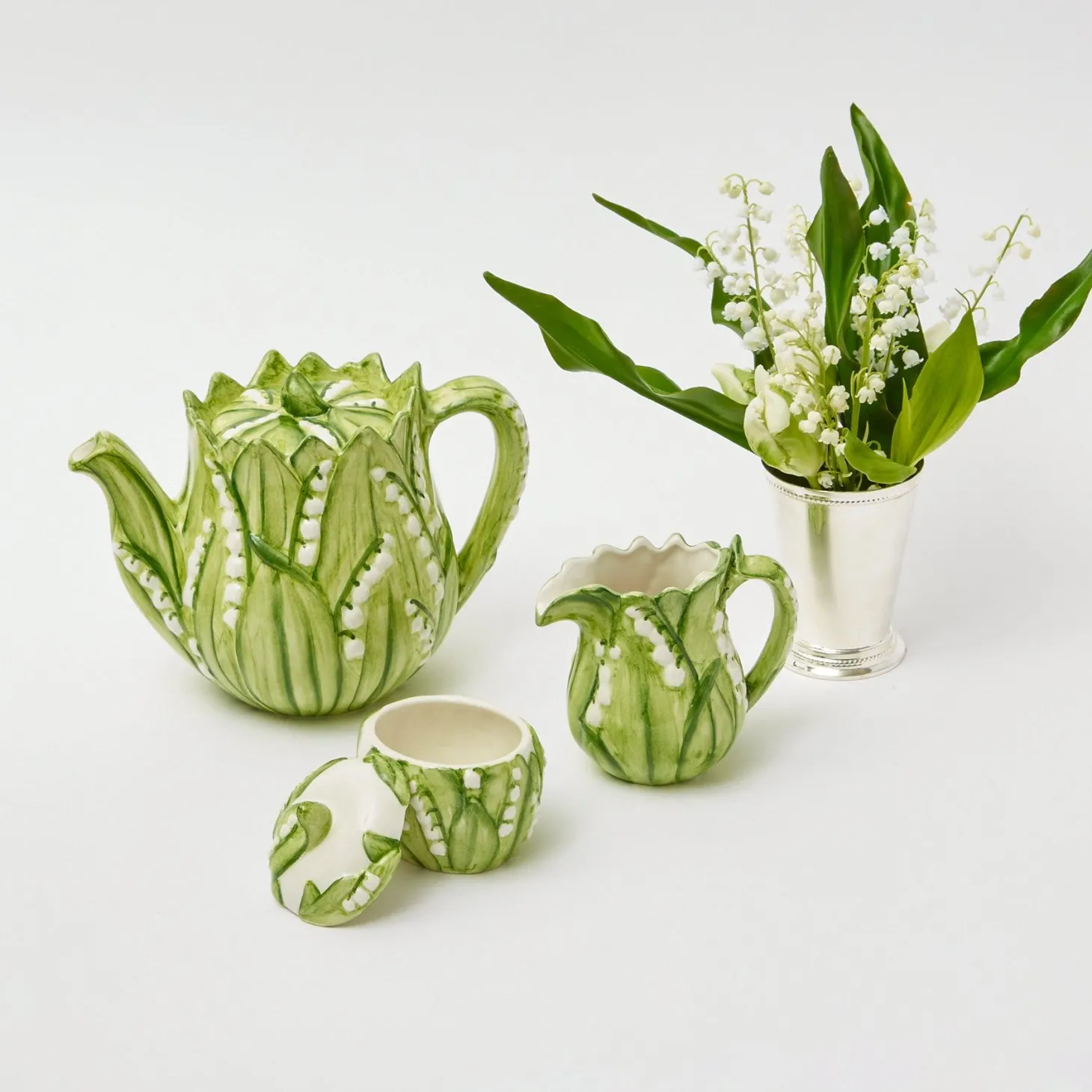Lily of the Valley Sugar Pot