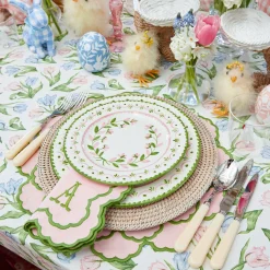 Lily Pink & Green Napkins (Set of 4)