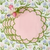 Lily Pink & Green Placemats (Set of 4)