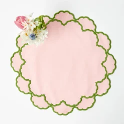 Lily Pink & Green Placemats (Set of 4)