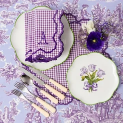 Lily Purple Gingham Napkins (Set of 4)