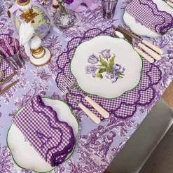 Lily Purple Gingham Napkins (Set of 4)