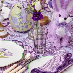 Lily Purple Gingham Napkins (Set of 4)