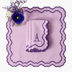 Lily Purple Napkins (Set of 4)