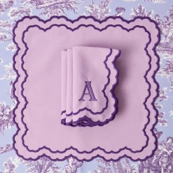 Lily Purple Napkins (Set of 4)