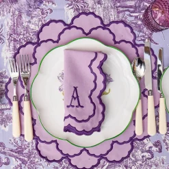 Lily Purple Placemats & Napkins (Set of 4)