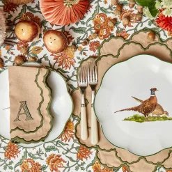 Lily Sand & Green Napkins (Set of 4)