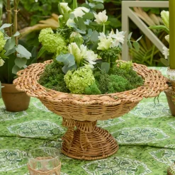 Luciana Bow Rattan Scalloped Bowl