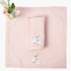 Lucy Goose Pink Linen Napkins (Set of 4)