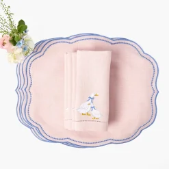 Lucy Goose Pink Linen Napkins (Set of 4)