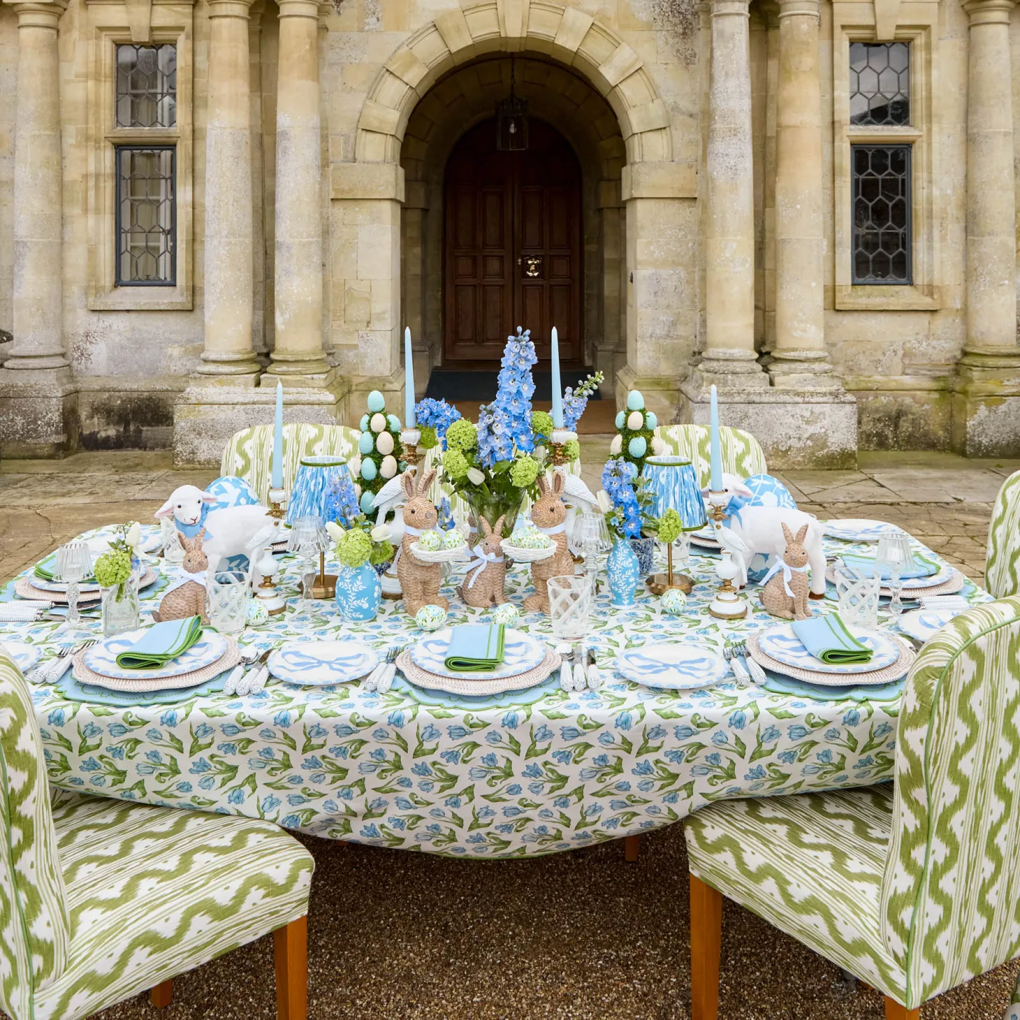 Mariana Blue & Green Napkins (Set of 4)