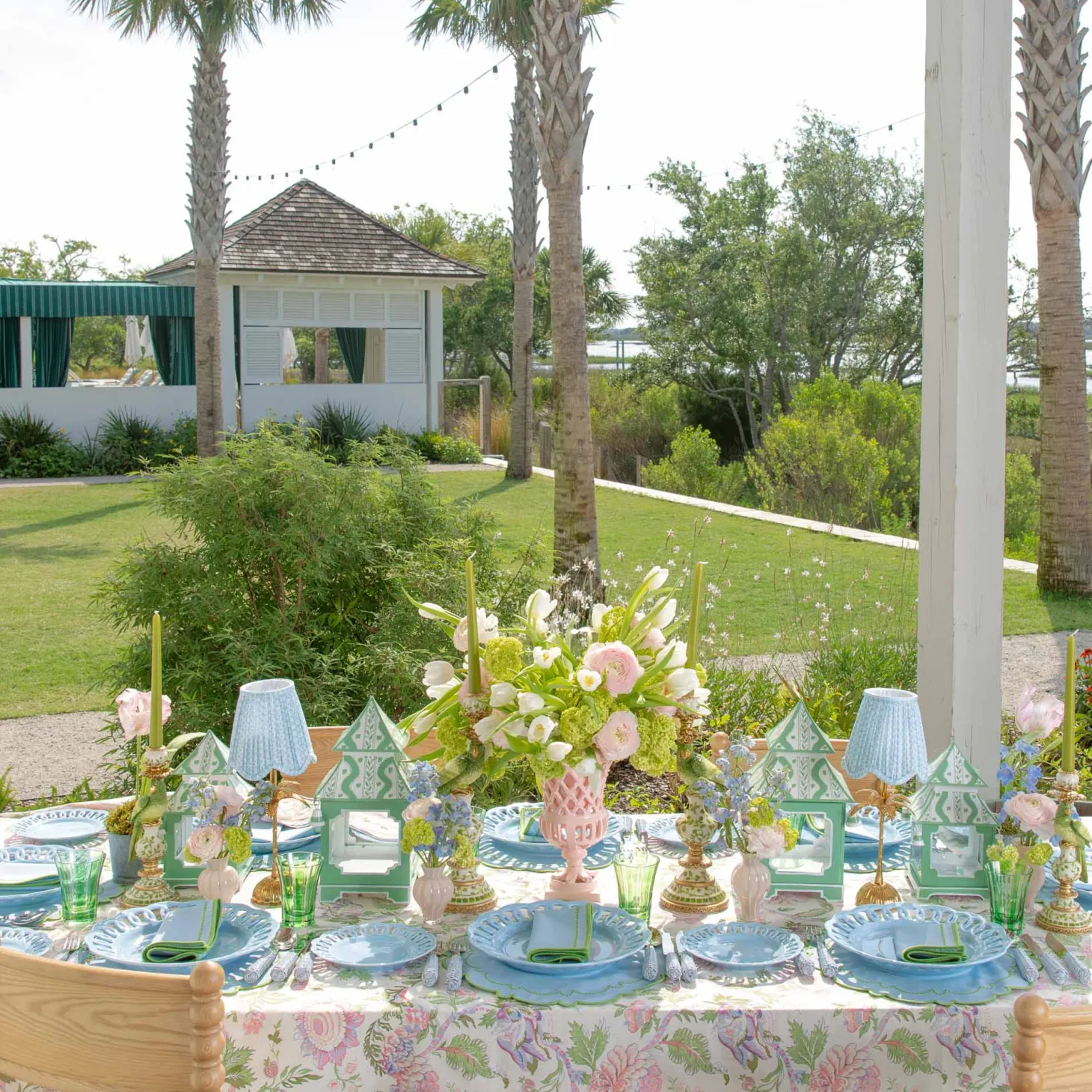 Mariana Blue & Green Napkins (Set of 4)