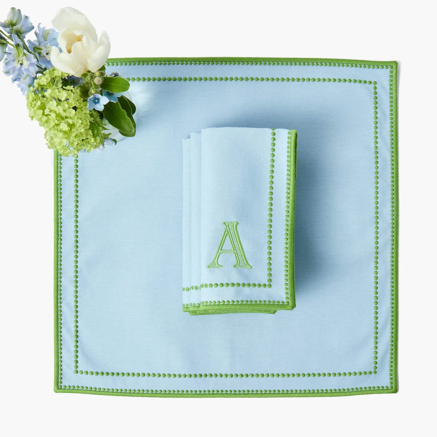 Mariana Blue & Green Napkins (Set of 4)