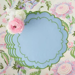 Mariana Blue & Green Placemats (Set of 4)