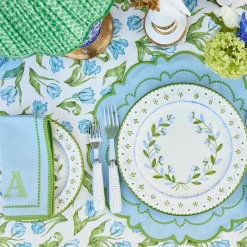 Mariana Blue & Green Placemats & Napkins (Set of 4)