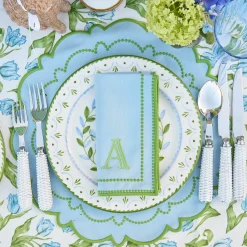 Mariana Blue & Green Placemats & Napkins (Set of 4)