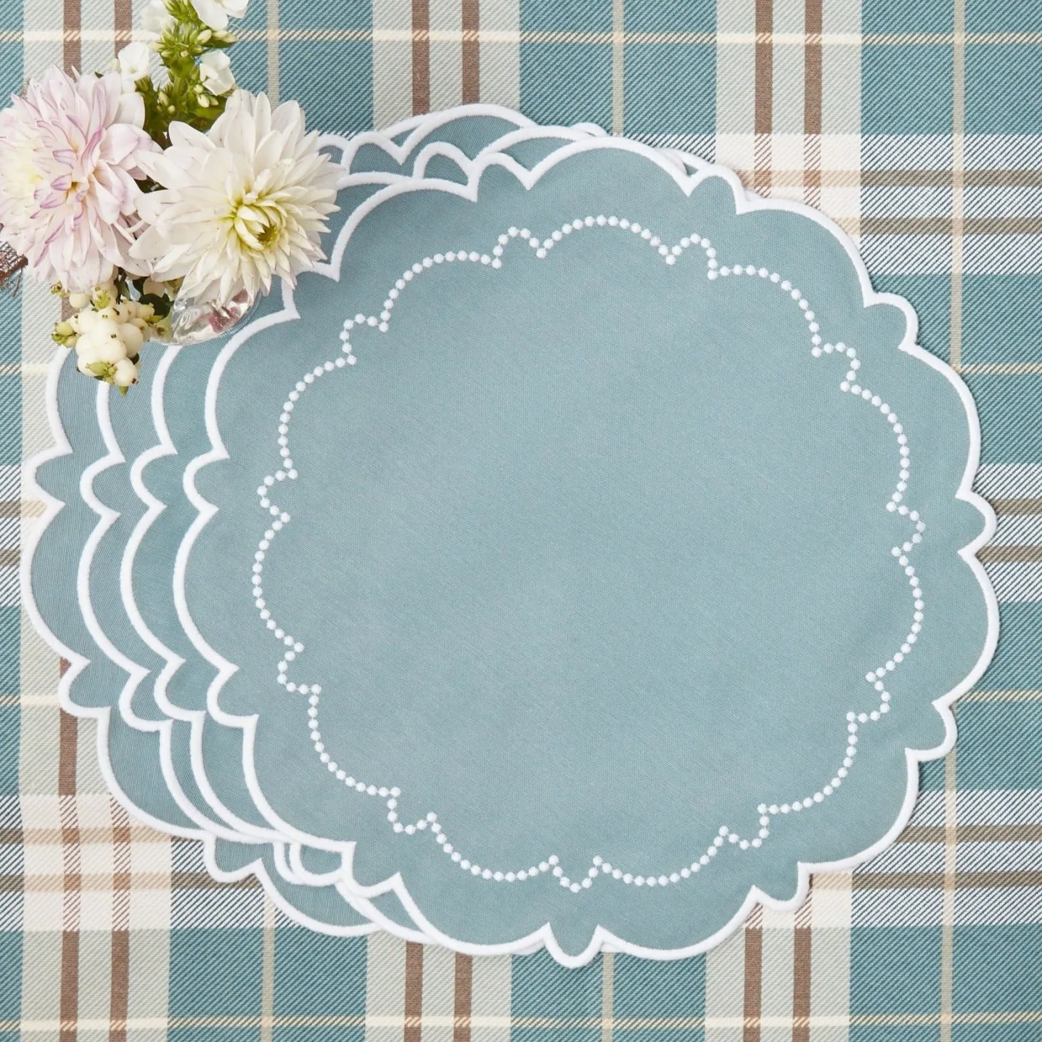 Mariana Duck Egg Placemats (Set of 4)