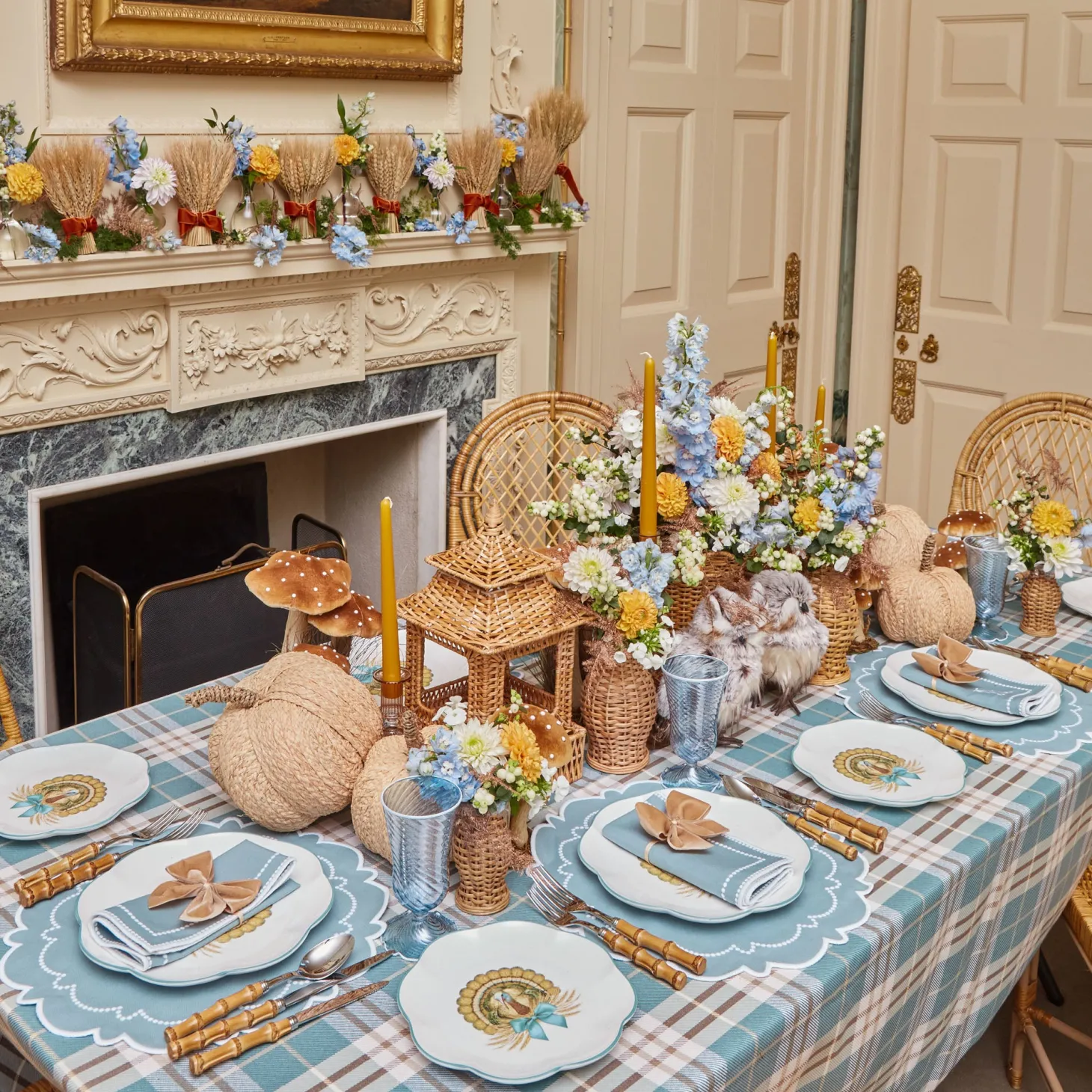 Mariana Duck Egg Placemats (Set of 4)