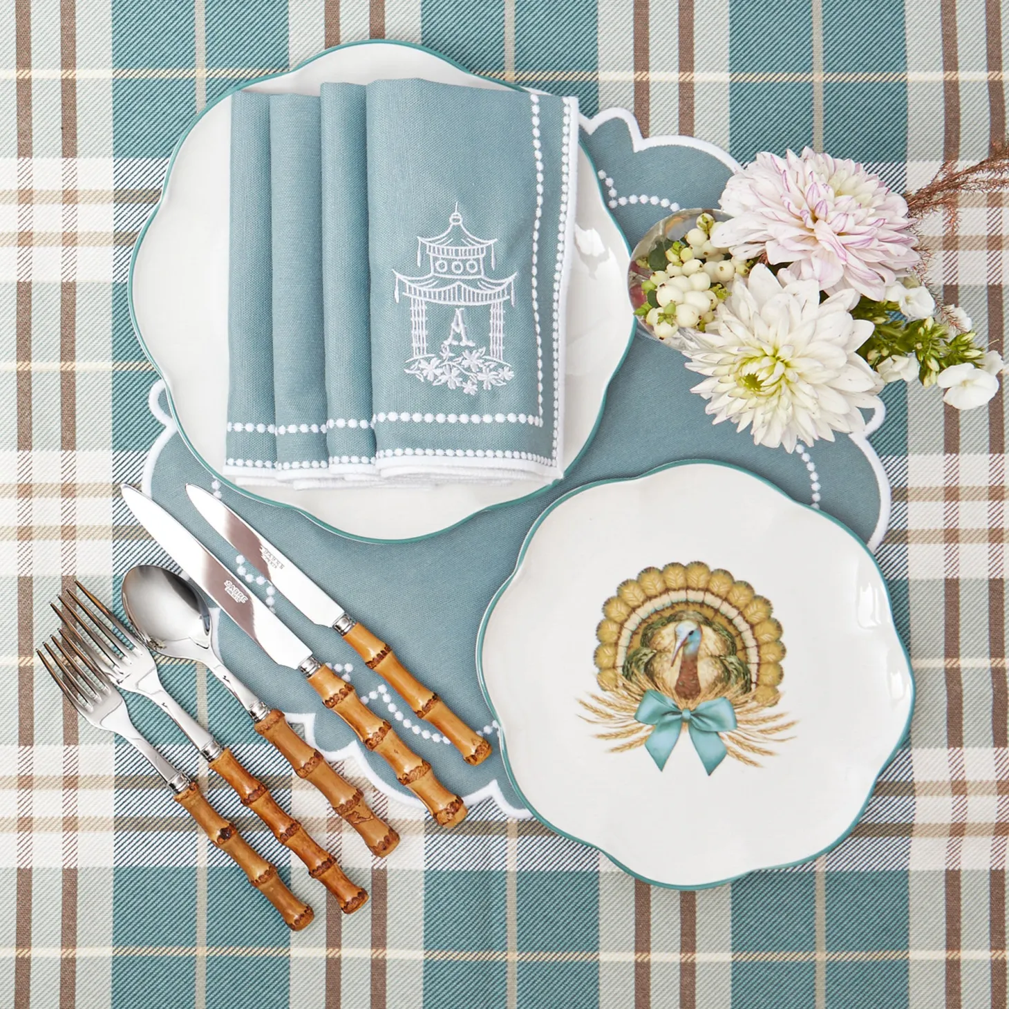 Mariana Duck Egg Placemats (Set of 4)