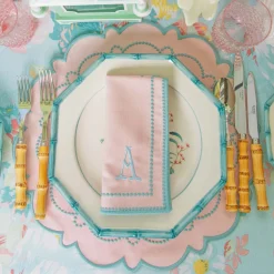 Mariana Pink & Duck Egg Placemats & Napkins (Set of 4)