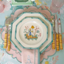 Mariana Pink & Duck Egg Placemats & Napkins (Set of 4)