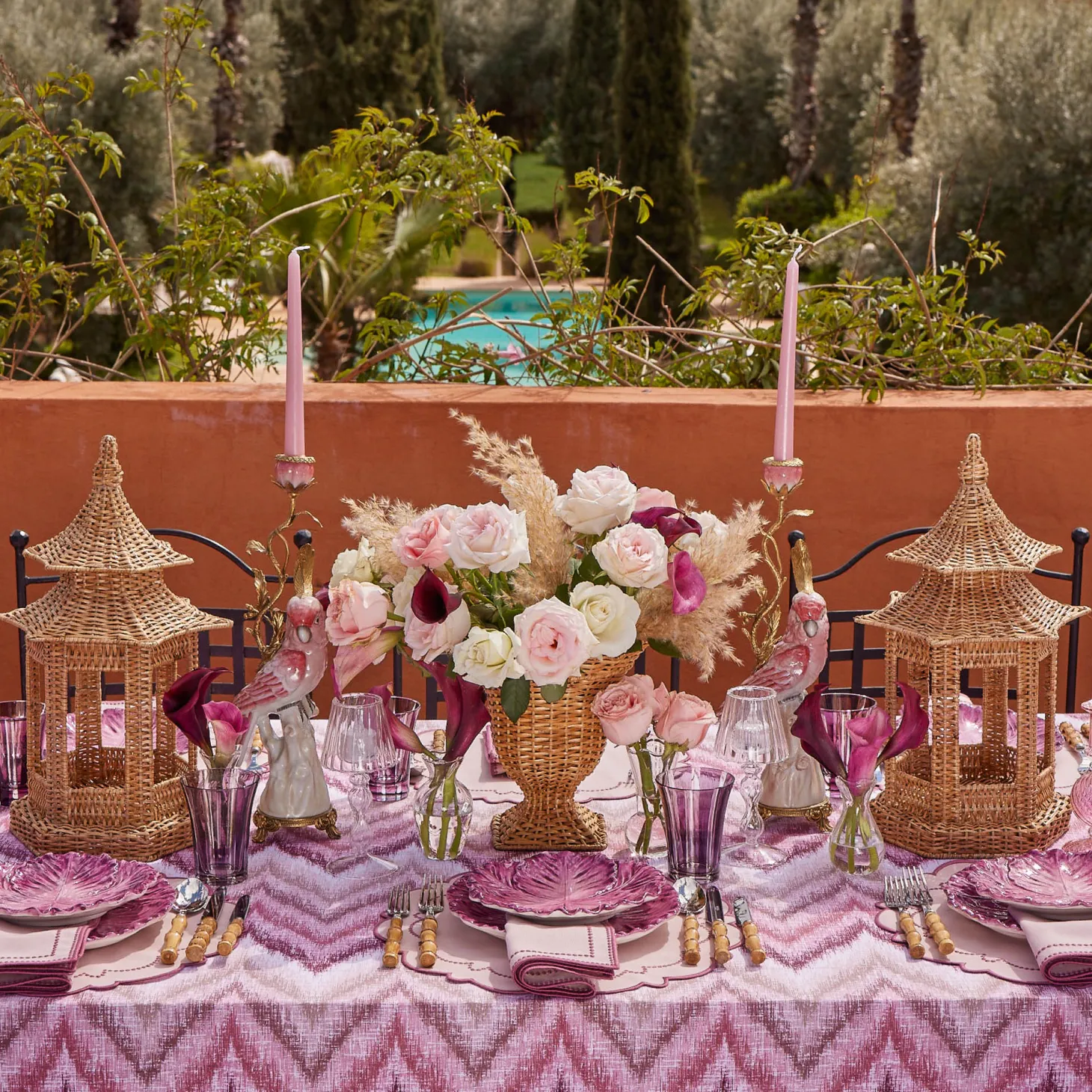 Mariana Pink Napkins (Set of 4)