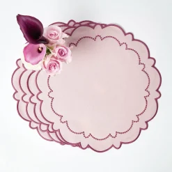 Mariana Pink Placemats & Napkins (Set of 4)