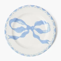 Marilyn Blue Bow Dinner & Starter Plates (Set of 8)