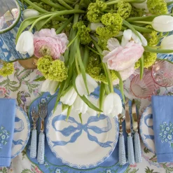Marilyn Blue Bow Dinner & Starter Plates (Set of 8)