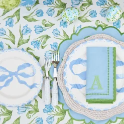 Marilyn Blue Bow Dinner & Starter Plates (Set of 8)