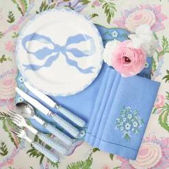 Marilyn Blue Bow Dinner Plates (Set of 4)