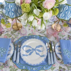 Marilyn Blue Bow Dinner Plates (Set of 4)