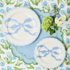 Marilyn Blue Bow Dinner Plates (Set of 4)