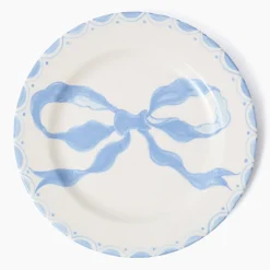 Marilyn Blue Bow Dinner Plate