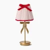 Marilyn Bow Rechargeable Lamp with Pink & Red Bow Shade (18cm)
