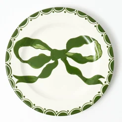 Marilyn Forest Green Bow Starter Plate
